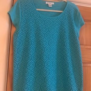 Woman’s lace front t shirt